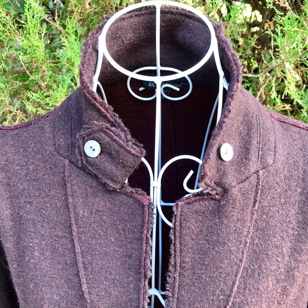 Eileen Fisher Wool Blend Blazer Style Jacket - Picture 5 of 7